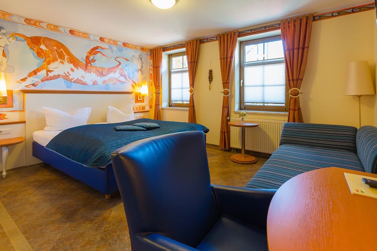 Themenzimmer Kreta Hotel Bohlenblick